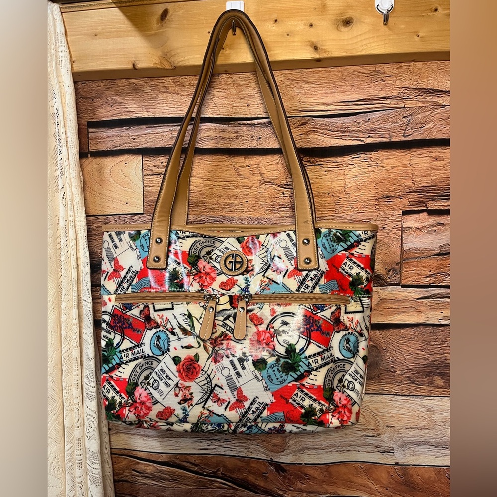 Giani Bernini Coated Postcard Tote Bag - Picture 2 of 16